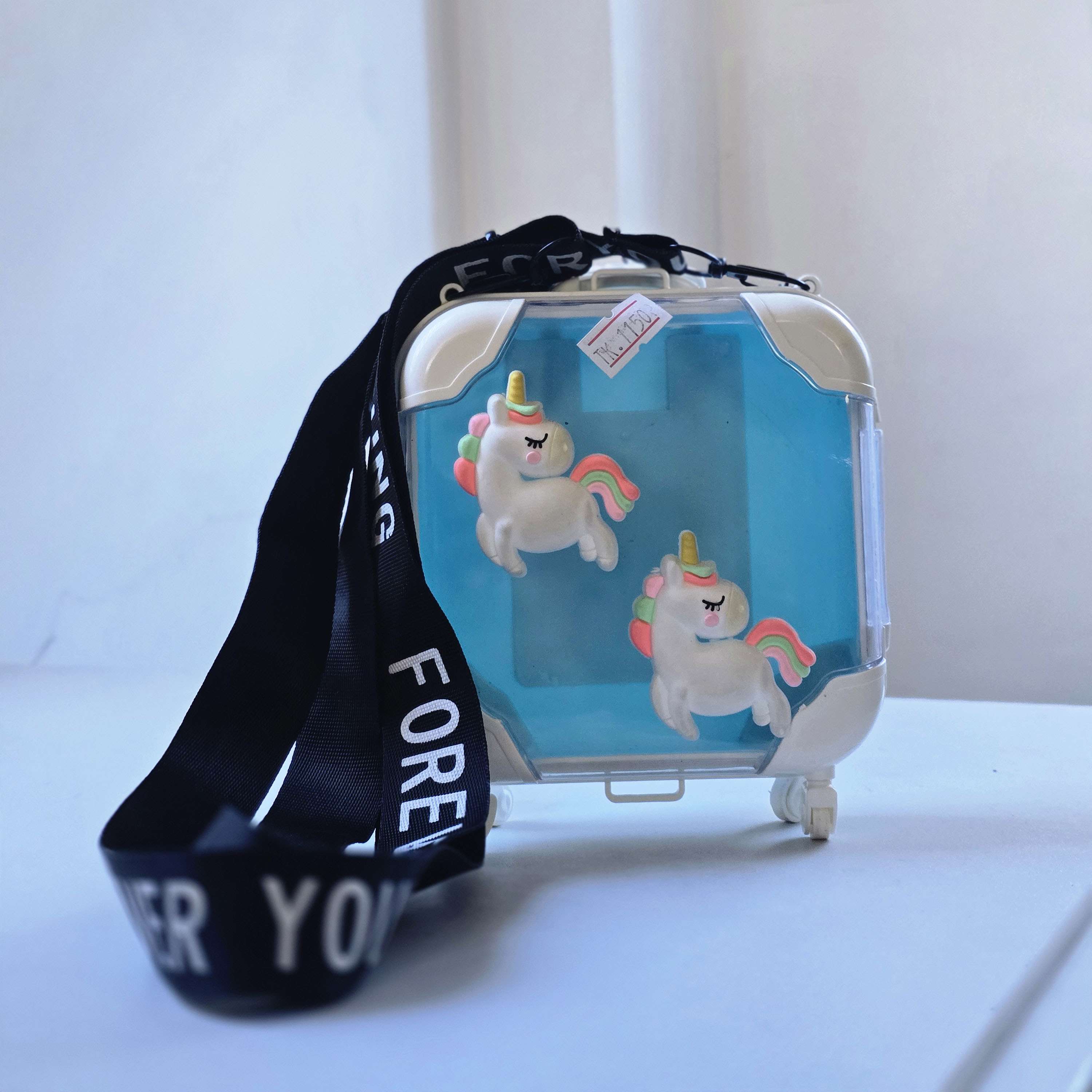 Unicorn Mini Suitcase Crossbody Bag | Cute Hard Shell Sling